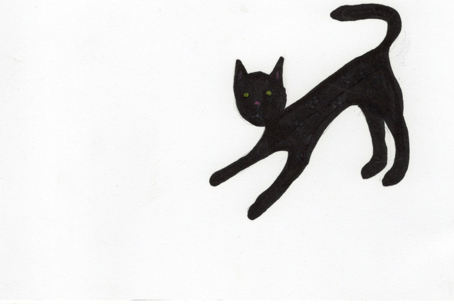 Black Cat Stretching