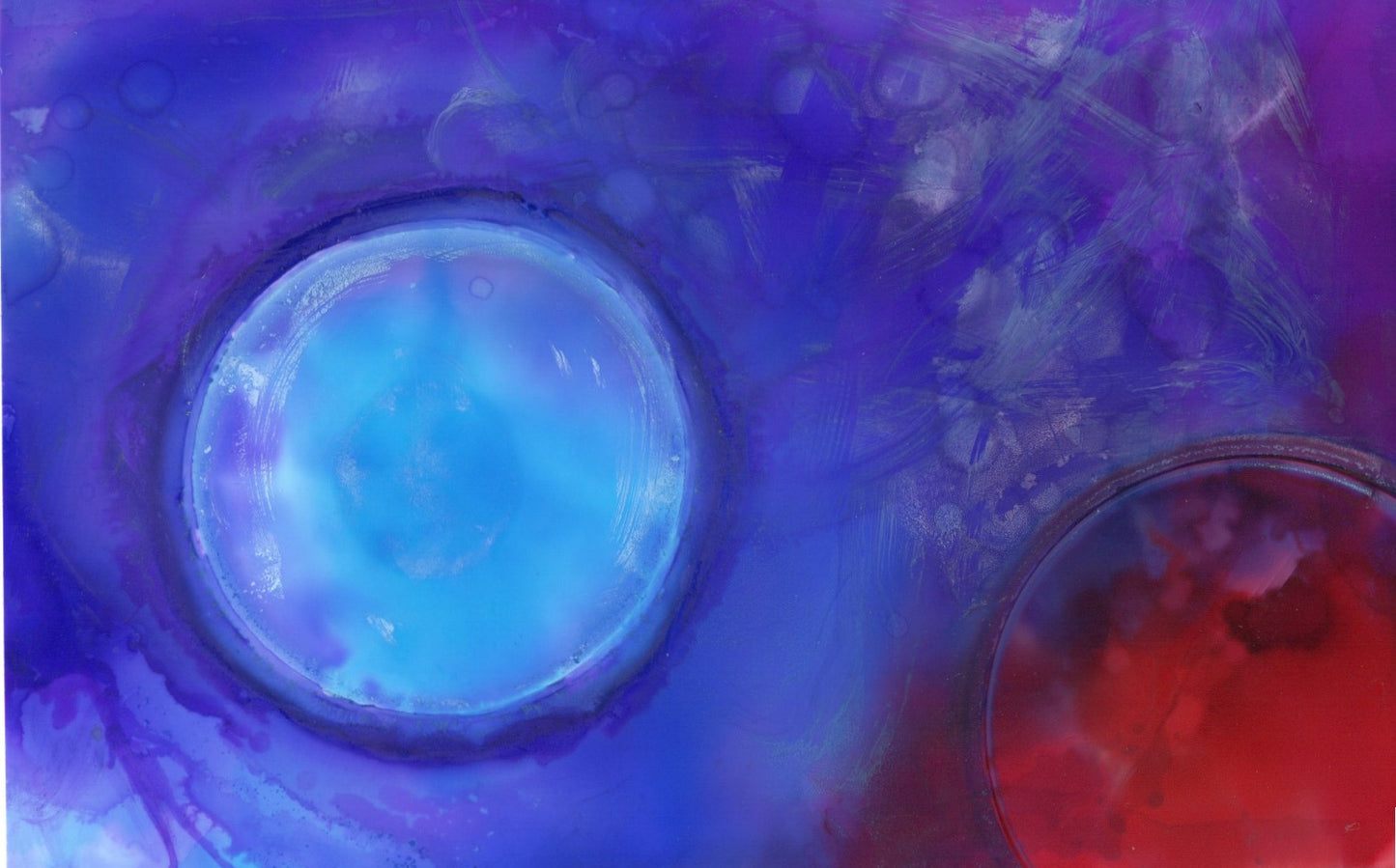 Abstract Mars & Pluto from Space