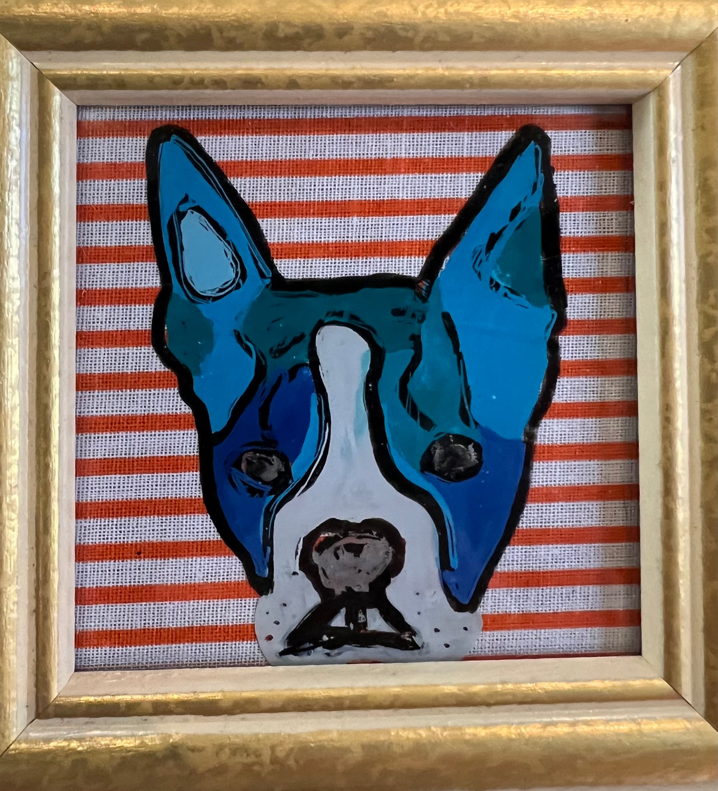 Colorful Boston Terrier Pop Art Print – Modern Dog Portrait