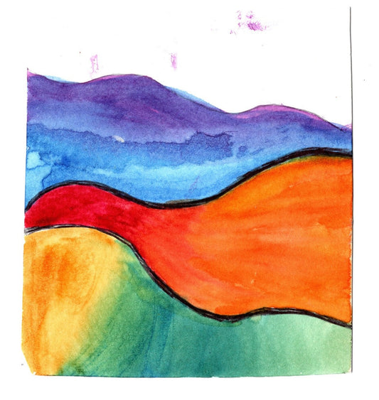 Abstract 1 Rainbow Mountains