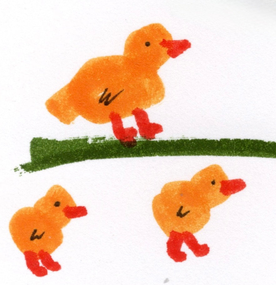 Chicken Wall Art Print – Chicks & Rooster Farm Animal Illustration – Whimsical Farmhouse Kitchen or Nursery Decor